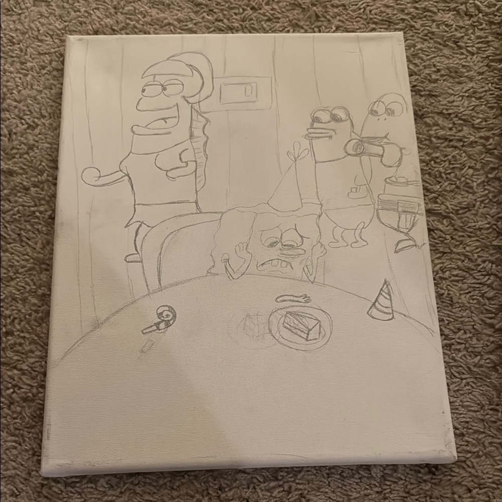 White and Gray Minimalist Drawing Art